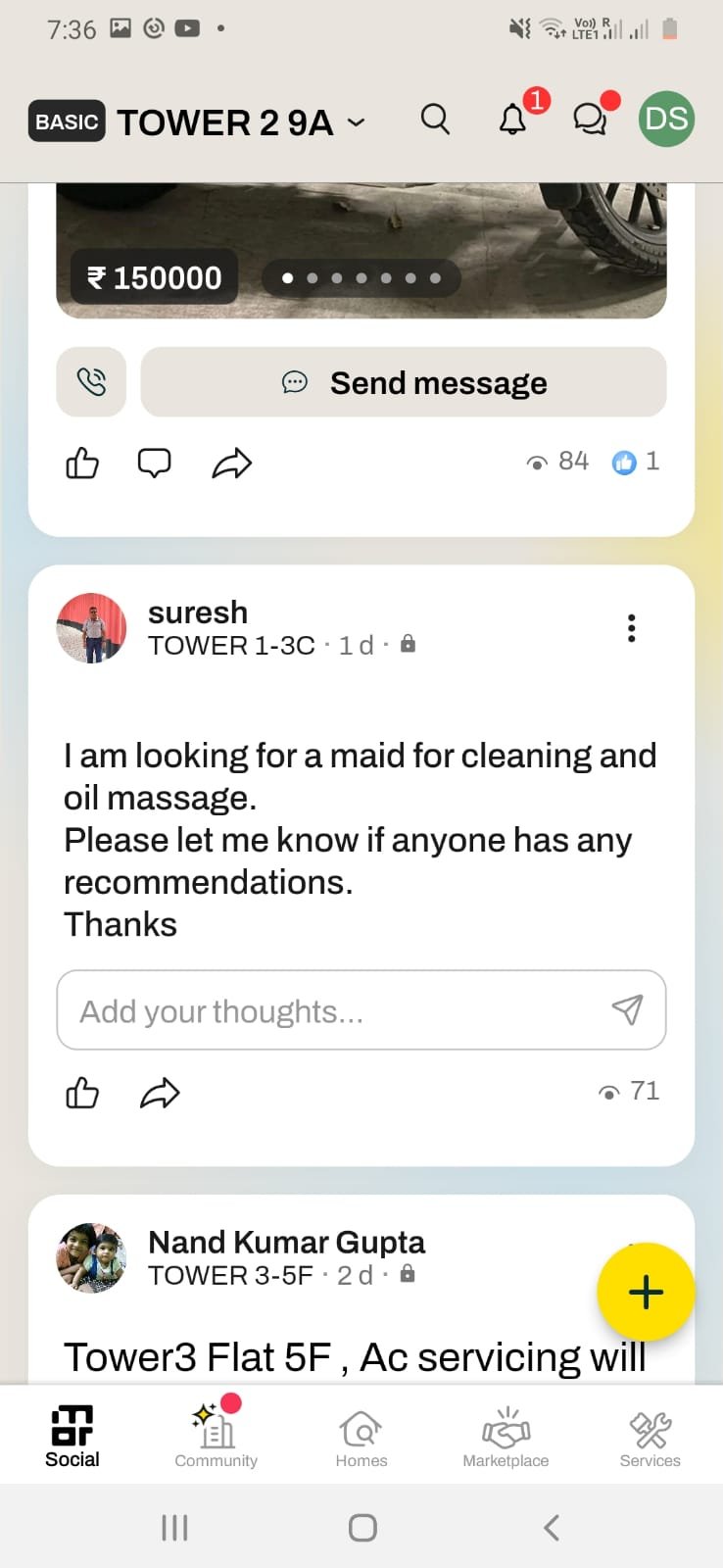 Cleaning and Oil massage